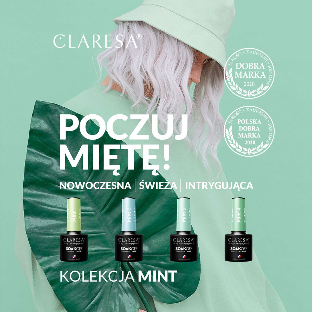 Гел лак Claresa MINT 1,2,LilaCare Bulgaria