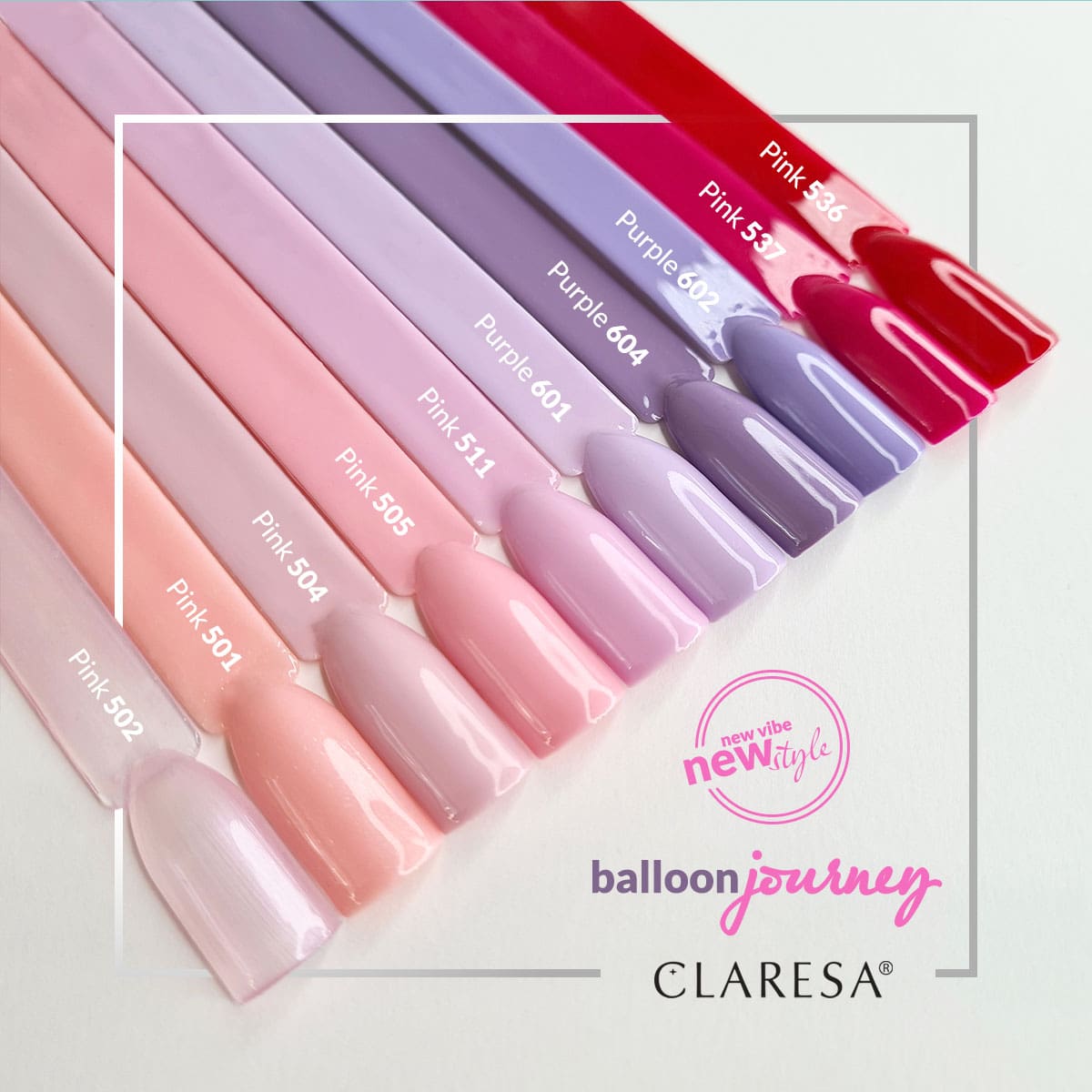 Гел лак Claresa Pink 504,1,LilaCare Bulgaria