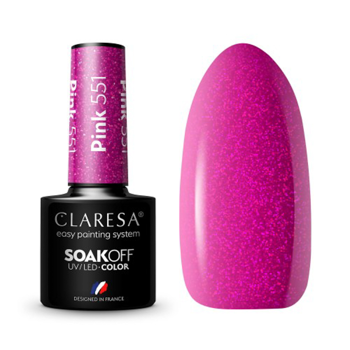 Гел лак Claresa Pink 551,1,LilaCare Bulgaria