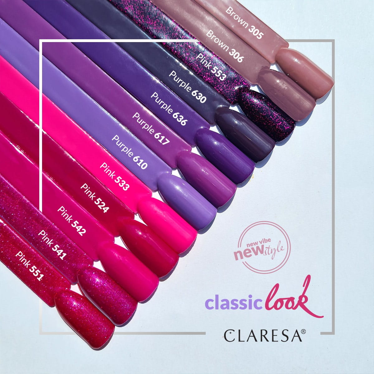 Гел лак Claresa PURPLE 630,1,LilaCare Bulgaria