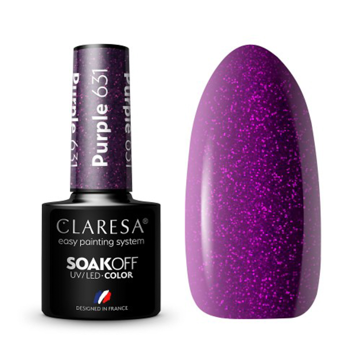 Гел лак Claresa PURPLE 631,1,LilaCare Bulgaria