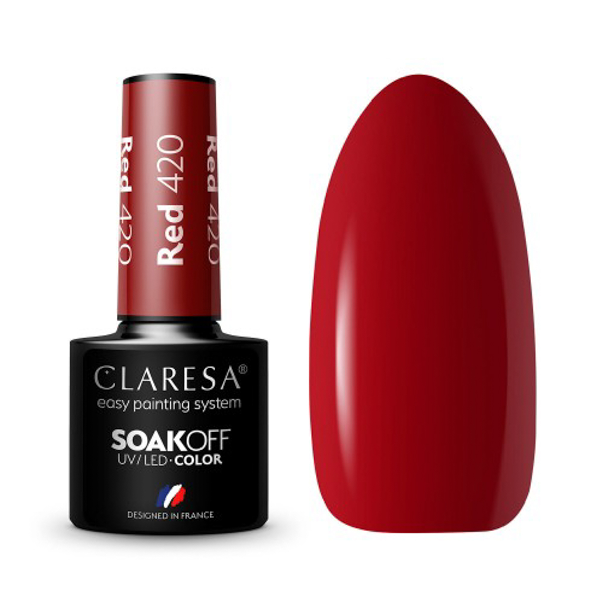 Гел лак Claresa RED 420,1,LilaCare Bulgaria