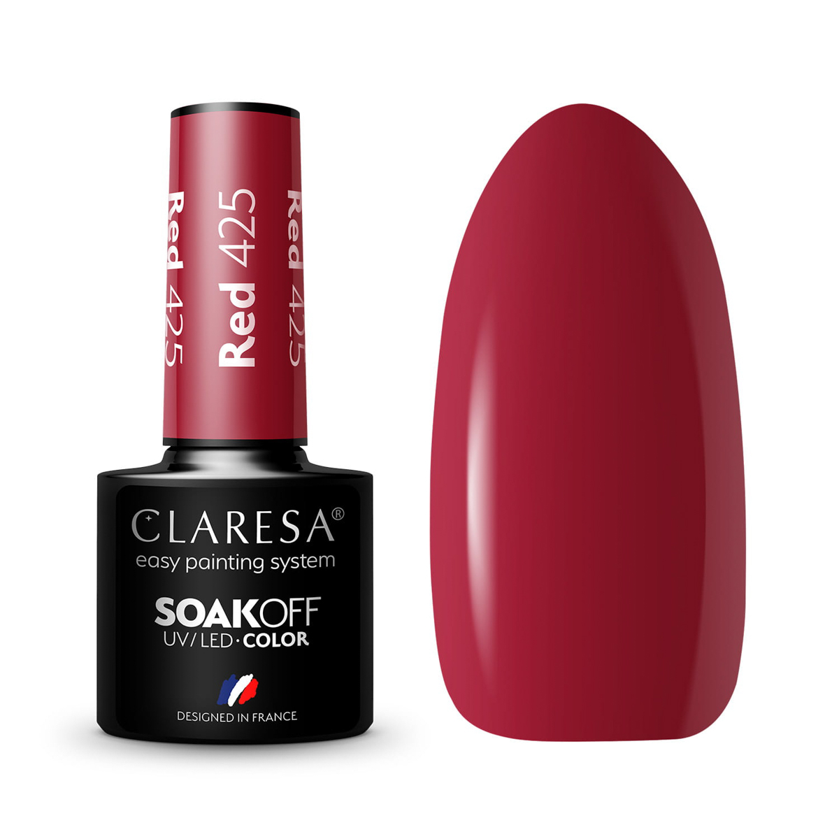 Гел лак Claresa RED 425,1,LilaCare Bulgaria