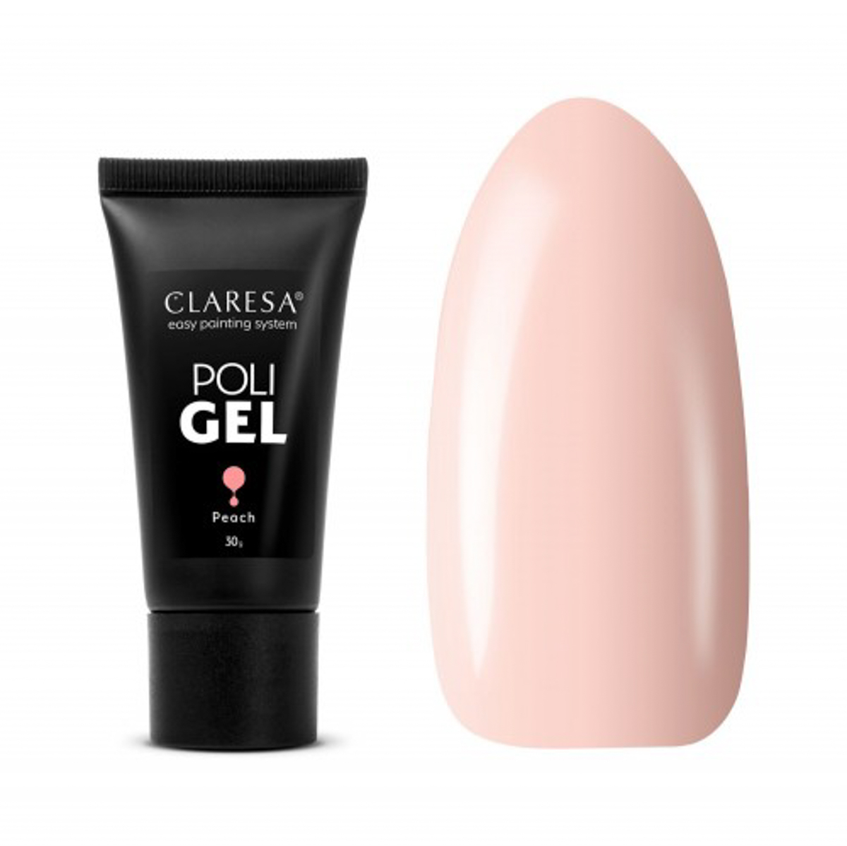 CLARESA POLI GEL PEACH 30 g,1,LilaCare Bulgaria