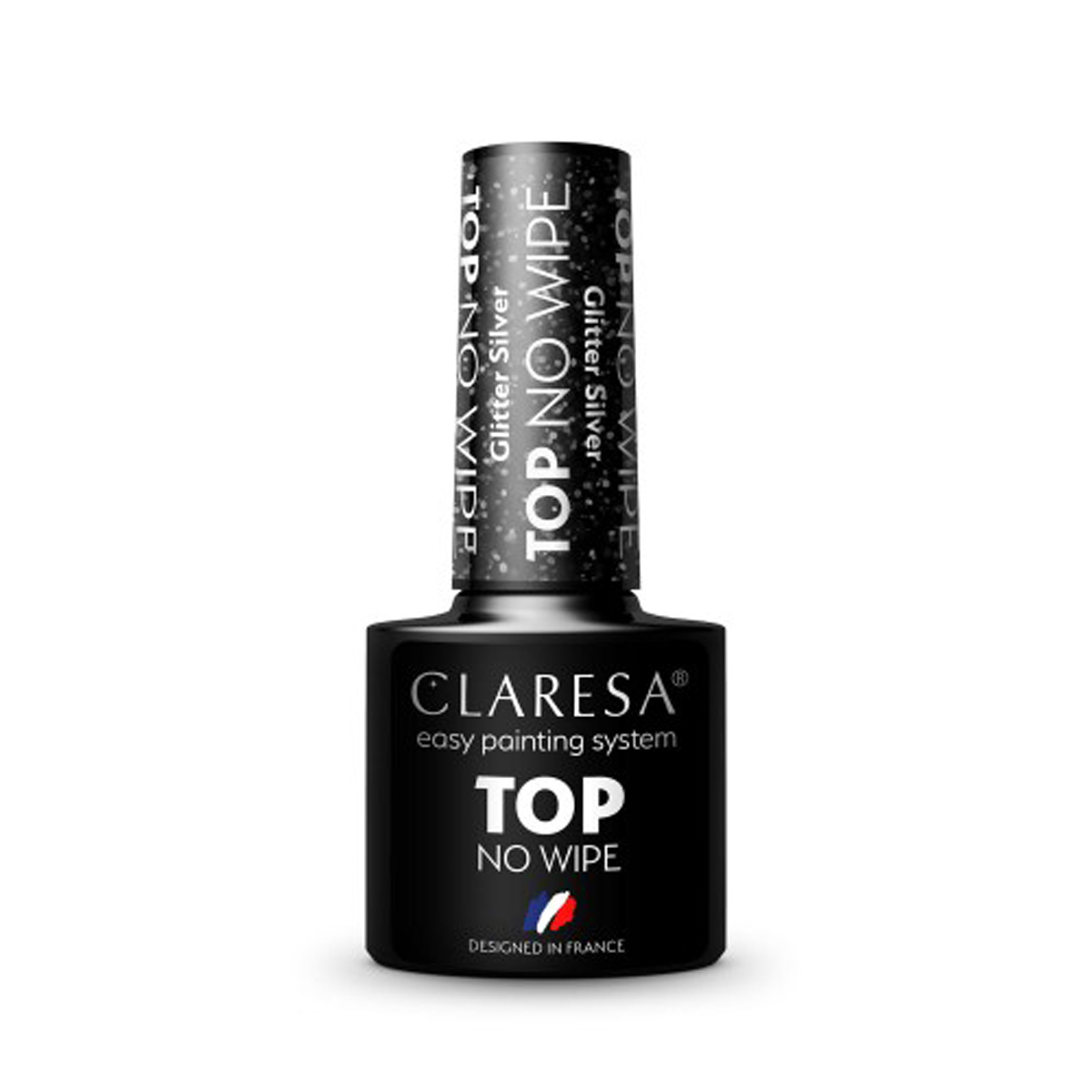 CLARESA Top No Wipe 5g Glitter Silver  ,1,LilaCare Bulgaria