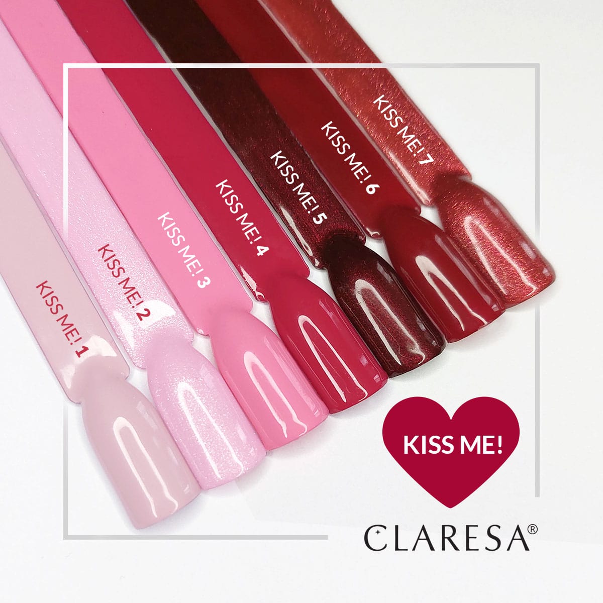 Гел лак Claresa Kiss Me! 1-5 гр ,1,LilaCare Bulgaria