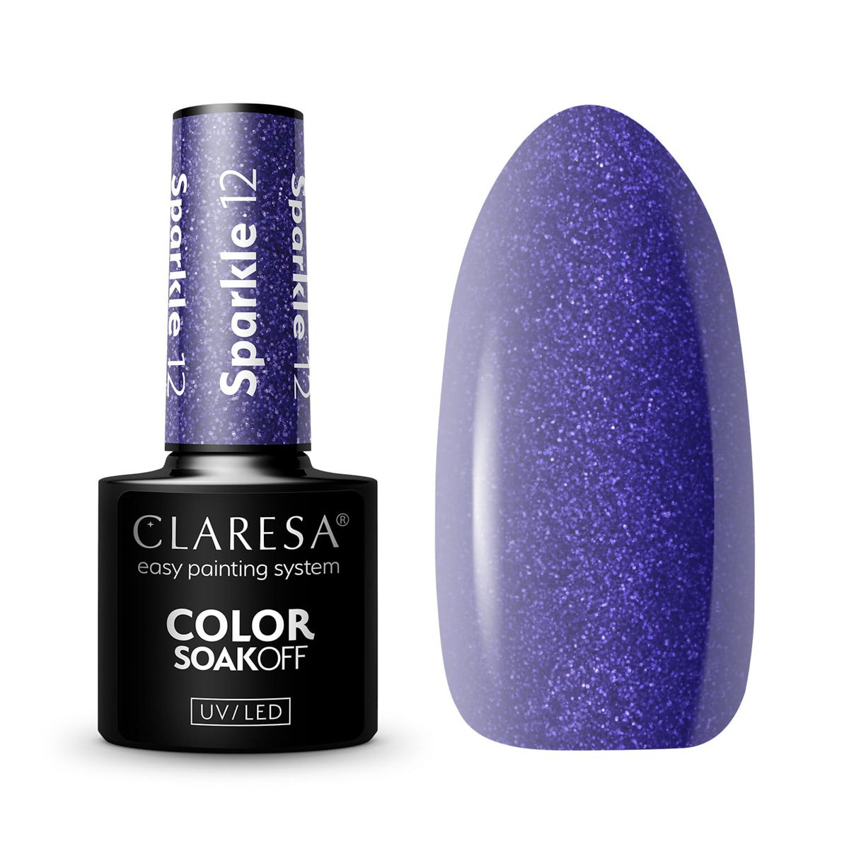 Гел лак Claresa SPARKLE 12,1,LilaCare Bulgaria