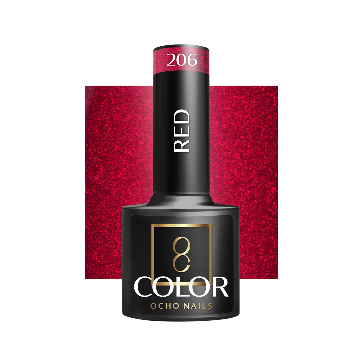 Гел лак OCHO NAILS red 206,1,LilaCare Bulgaria