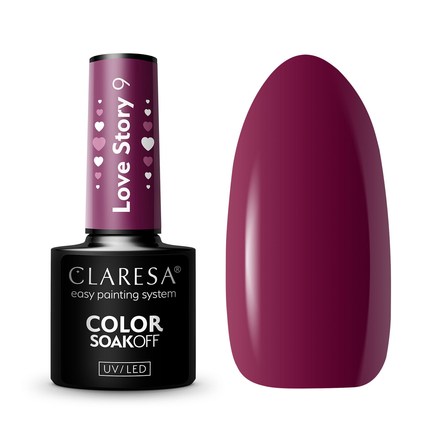 CLARESA LOVE STORY 9 - 5g Hybrid Polish,1,LilaCare Bulgaria