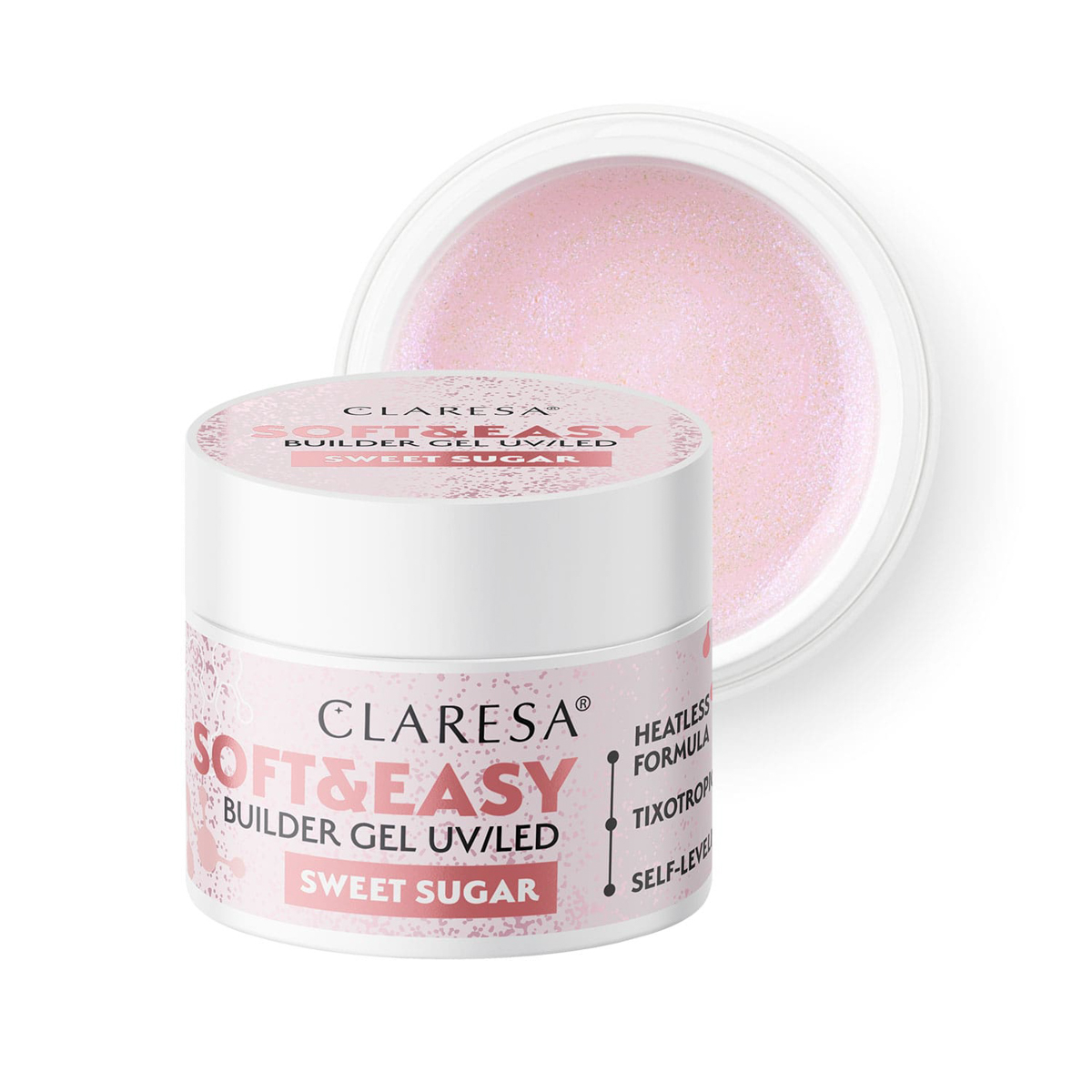 Claresa Soft&Easy gel builder sweet sugar 90g  ,1,LilaCare Bulgaria