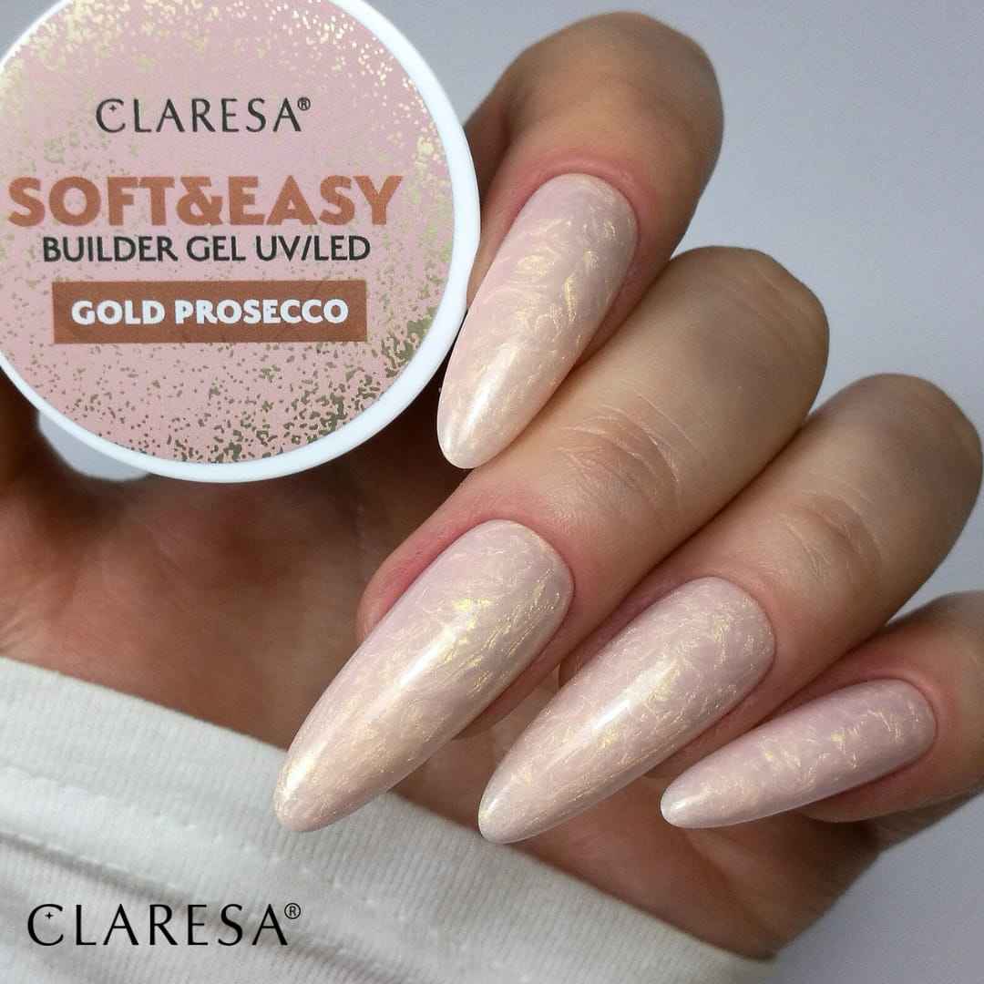 Гел за изграждане Soft & Easy gold prosecco 45 гр,4,LilaCare Bulgaria