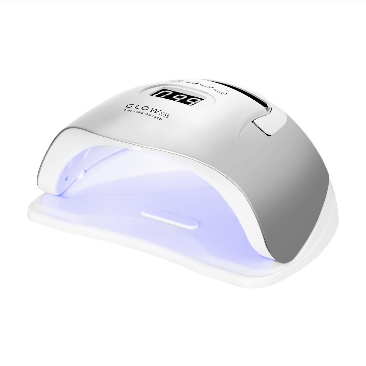 Лампа за гел лак 220W Glow F2 Сребърен ,1,LilaCare Bulgaria