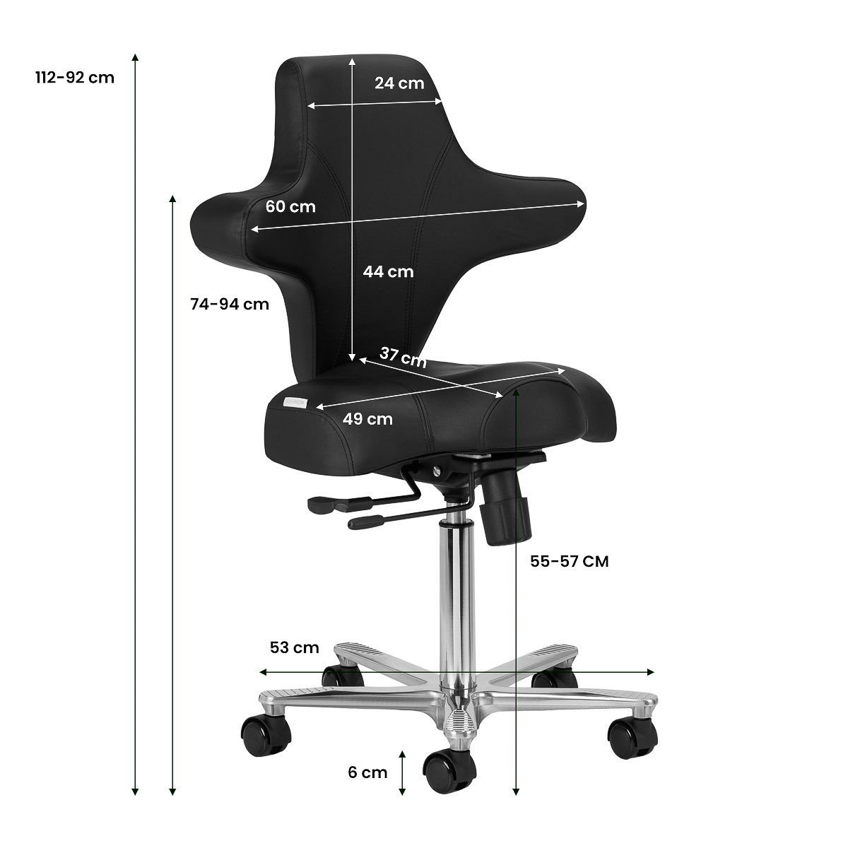 Козметичен стол Azzurro 152 Черен,9,LilaCare Bulgaria