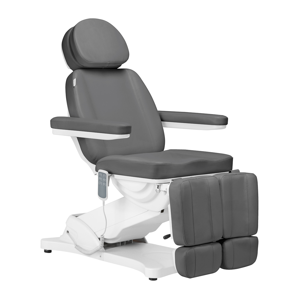 Стол за педикюр - Електрическо Козметично легло Sillon CLASSIC 3 мотора with cradle Сив,1,LilaCare Bulgaria