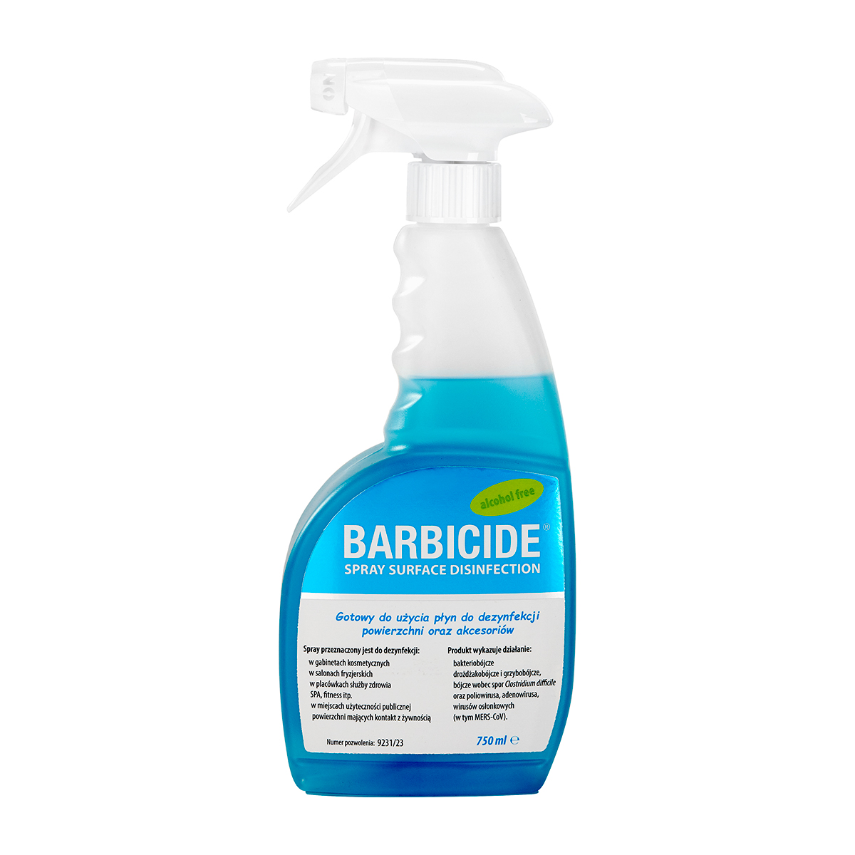 Barbicide spray for disinfecting all surfaces, 750ml odorless,1,LilaCare Bulgaria