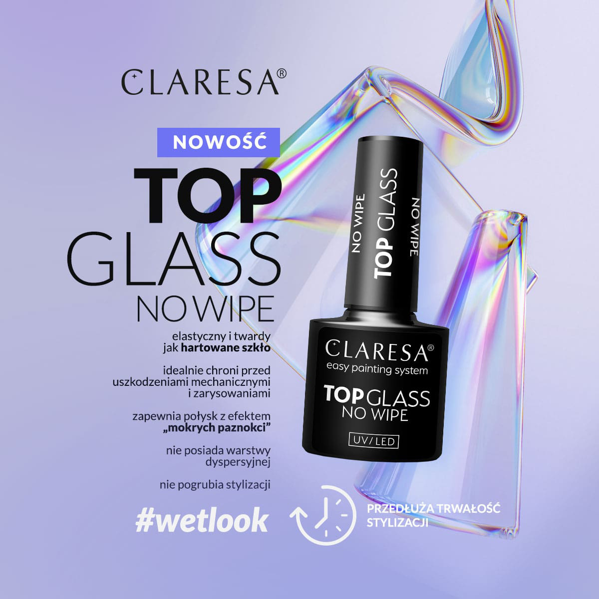 CLARESA Top Glass No wipe 5g,1,LilaCare Bulgaria