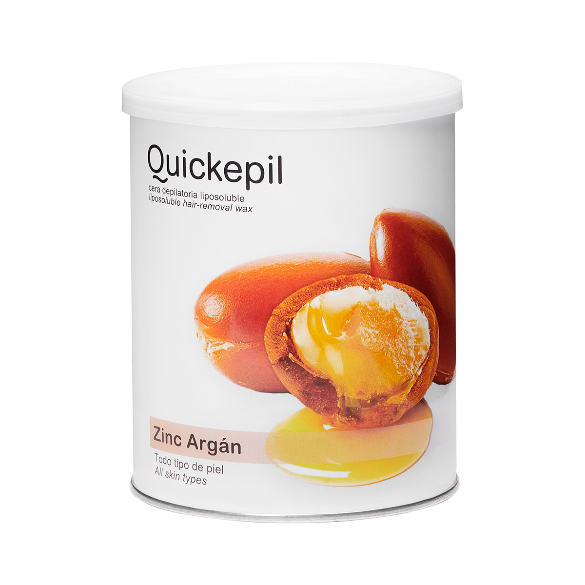 Quickepil depilatory wax tin, zinc-argan, 800 ml,1,LilaCare Bulgaria