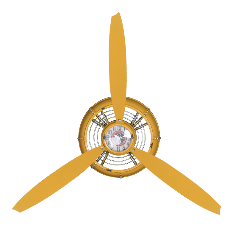 Decoration clock yellow propeller,1,LilaCare Bulgaria