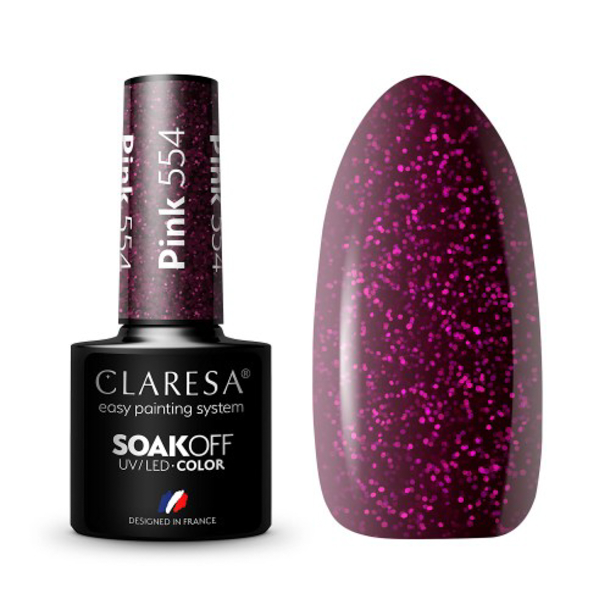 Гел лак Claresa Pink 554,1,LilaCare Bulgaria