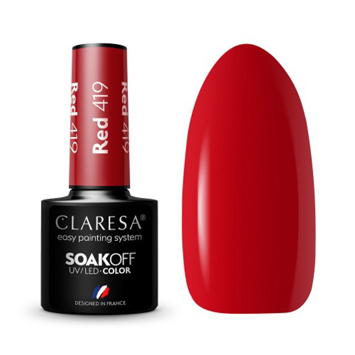 Гел лак Claresa RED 419,1,LilaCare Bulgaria