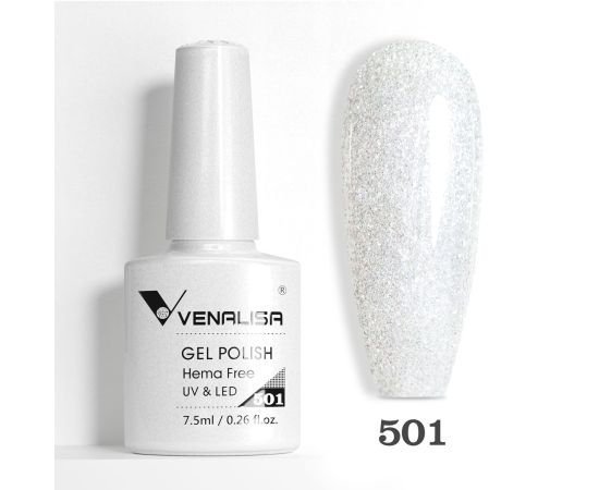 Гел лак за нокти Venalisa VIP5 Hema-Free 7.5 ml 501,1,LilaCare Bulgaria