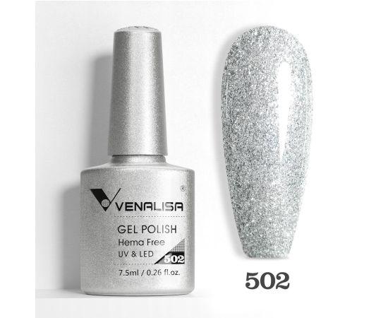 Гел лак за нокти Venalisa VIP5 Hema-Free 7.5 ml 502,1,LilaCare Bulgaria