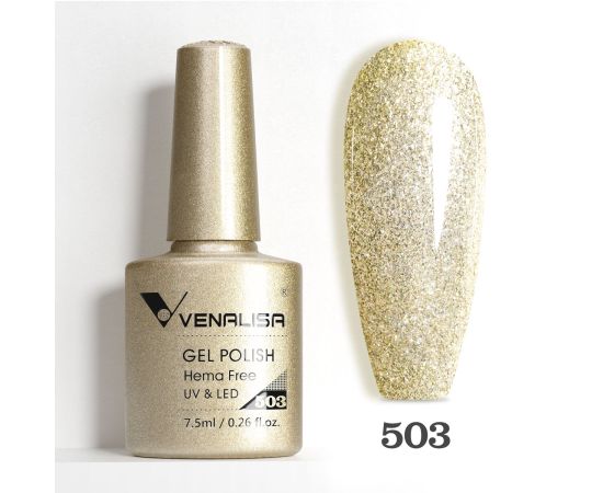 Гел лак за нокти Venalisa VIP5 Hema-Free 7.5 ml 503,1,LilaCare Bulgaria