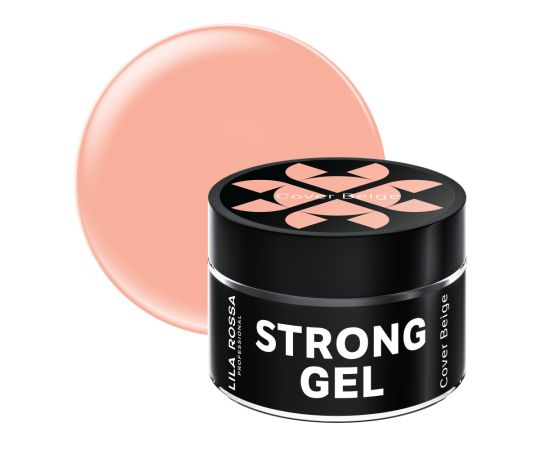 Гел за изграждане Lila Rossa Strong Gel Cover Beige 15 g,1,LilaCare Bulgaria