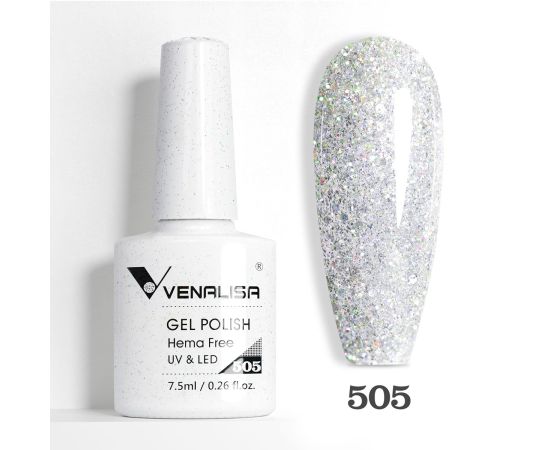 Гел лак за нокти Venalisa VIP5 Hema-Free 7.5 ml 505,1,LilaCare Bulgaria