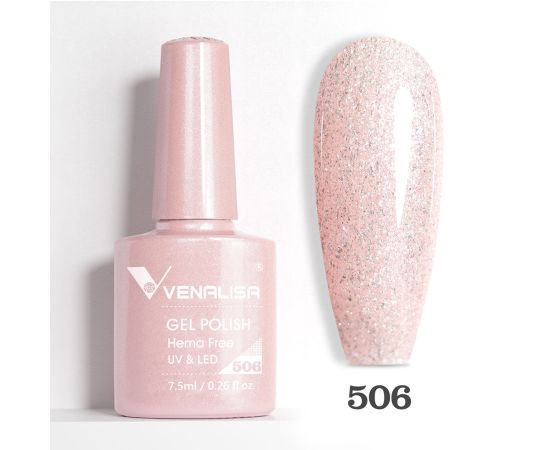 Гел лак за нокти Venalisa VIP5 Hema-Free 7.5 ml 506,1,LilaCare Bulgaria