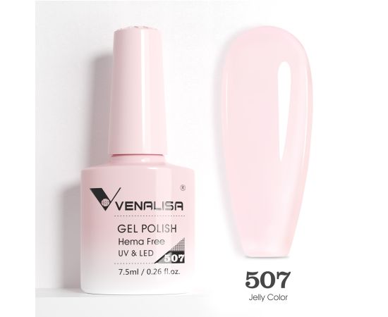 Гел лак за нокти Venalisa VIP5 Hema-Free 7.5 ml 507,1,LilaCare Bulgaria