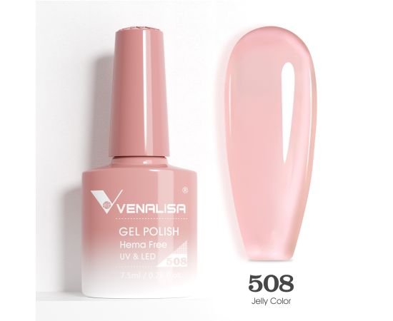 Гел лак за нокти Venalisa VIP5 Hema-Free 7.5 ml 508,1,LilaCare Bulgaria