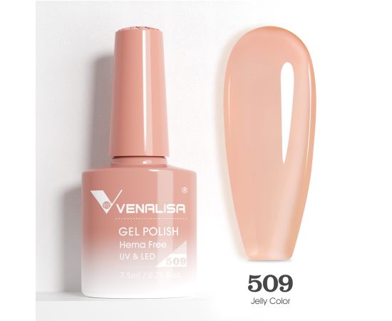 Гел лак за нокти Venalisa VIP5 Hema-Free 7.5 ml 509,1,LilaCare Bulgaria