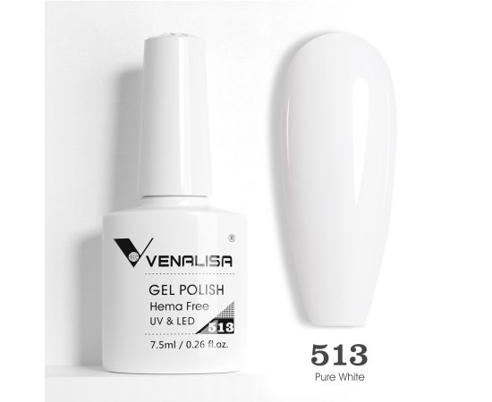 Гел лак за нокти Venalisa VIP5 Hema-Free 7.5 ml 513,1,LilaCare Bulgaria