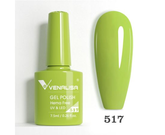 Гел лак за нокти Venalisa VIP5 Hema-Free 7.5 ml 517,1,LilaCare Bulgaria