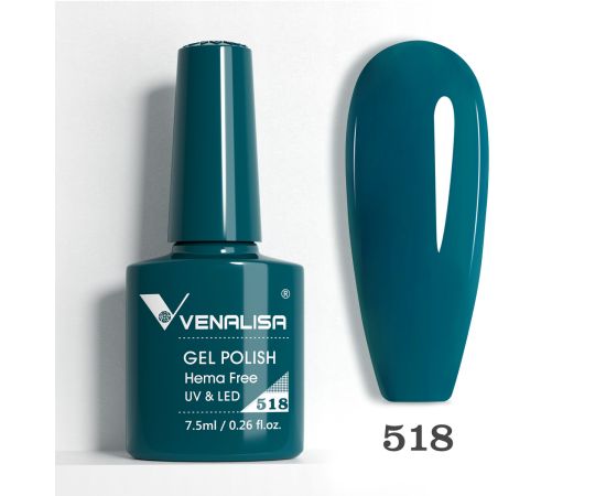 Гел лак за нокти Venalisa VIP5 Hema-Free 7.5 ml 518,1,LilaCare Bulgaria