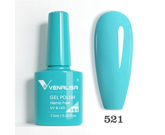 Гел лак за нокти Venalisa VIP5 Hema-Free 7.5 ml 521,1,LilaCare Bulgaria