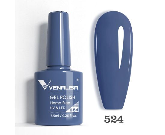 Гел лак за нокти Venalisa VIP5 Hema-Free 7.5 ml 524,1,LilaCare Bulgaria