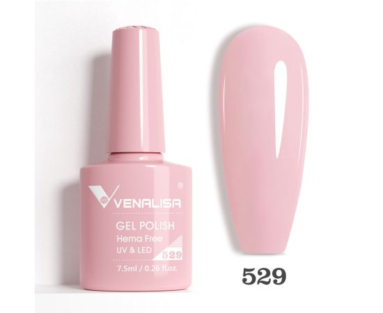 Гел лак за нокти Venalisa VIP5 Hema-Free 7.5 ml 529,1,LilaCare Bulgaria