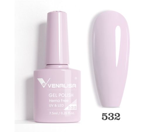 Гел лак за нокти Venalisa VIP5 Hema-Free 7.5 ml 532,1,LilaCare Bulgaria