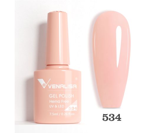 Гел лак за нокти Venalisa VIP5 Hema-Free 7.5 ml 534,1,LilaCare Bulgaria