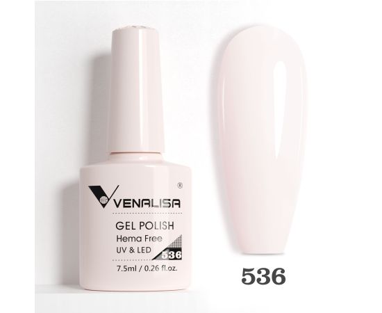 Гел лак за нокти Venalisa VIP5 Hema-Free 7.5 ml 536,1,LilaCare Bulgaria