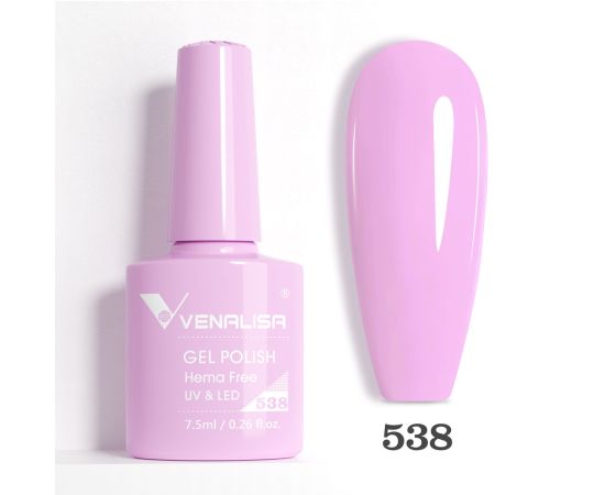 Гел лак за нокти Venalisa VIP5 Hema-Free 7.5 ml 538,1,LilaCare Bulgaria