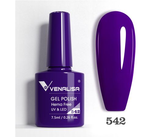 Гел лак за нокти Venalisa VIP5 Hema-Free 7.5 ml 542,1,LilaCare Bulgaria