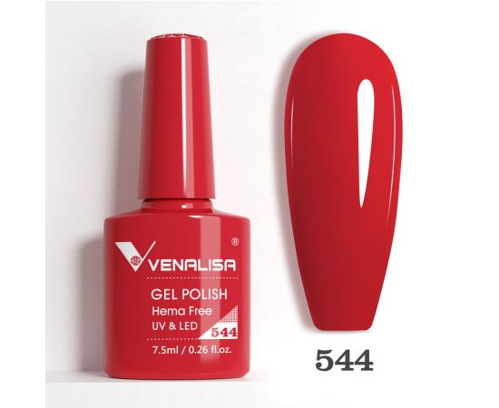 Гел лак за нокти Venalisa VIP5 Hema-Free 7.5 ml 544,1,LilaCare Bulgaria