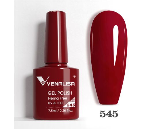 Гел лак за нокти Venalisa VIP5 Hema-Free 7.5 ml 545,1,LilaCare Bulgaria