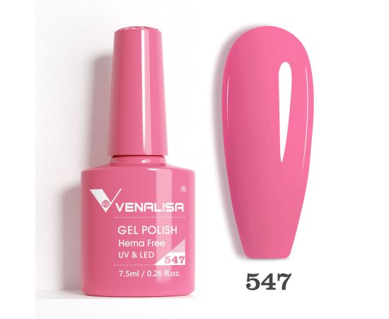 Гел лак за нокти Venalisa VIP5 Hema-Free 7.5 ml 547,1,LilaCare Bulgaria