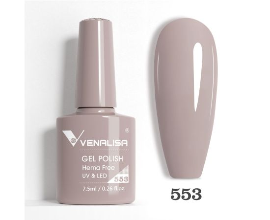 Гел лак за нокти Venalisa VIP5 Hema-Free 7.5 ml 553,1,LilaCare Bulgaria