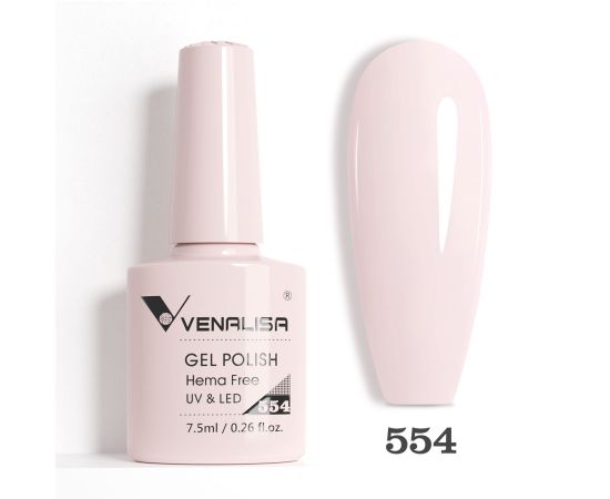 Гел лак за нокти Venalisa VIP5 Hema-Free 7.5 ml 554,1,LilaCare Bulgaria