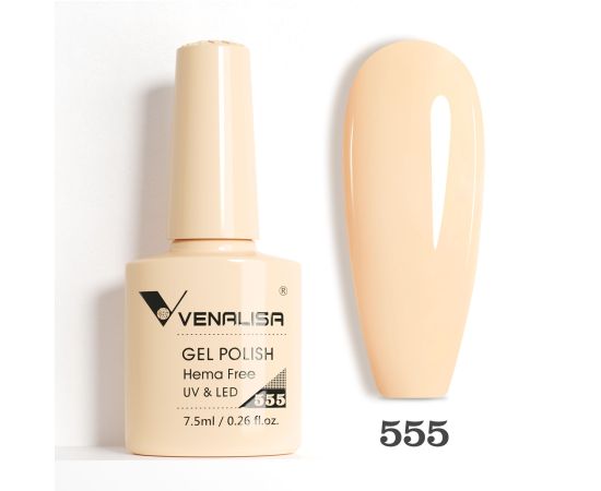 Гел лак за нокти Venalisa VIP5 Hema-Free 7.5 ml 555,1,LilaCare Bulgaria